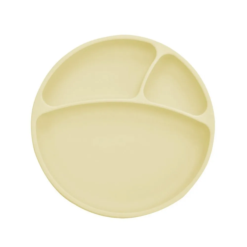 Baby serving plate yellow