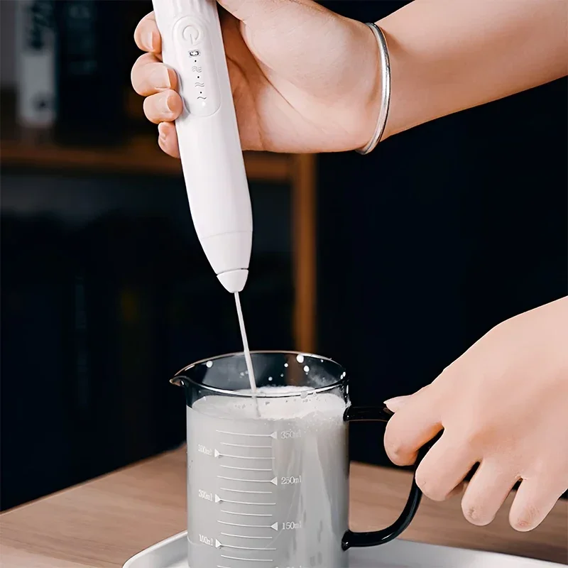 Mixer Tools Kitchen Utensils Electric Egg Beater USB Rechargeable Kitchens Accessories Milk Frother Baking Blender 2 in 1 Double