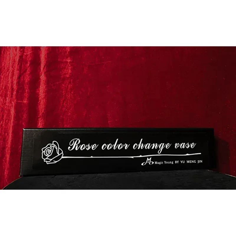 Rose Color Change Vase by JIN Magic Trick, Four Times Flower Transformation Illusion, Stage Magic Gimmick Prop for Magicians
