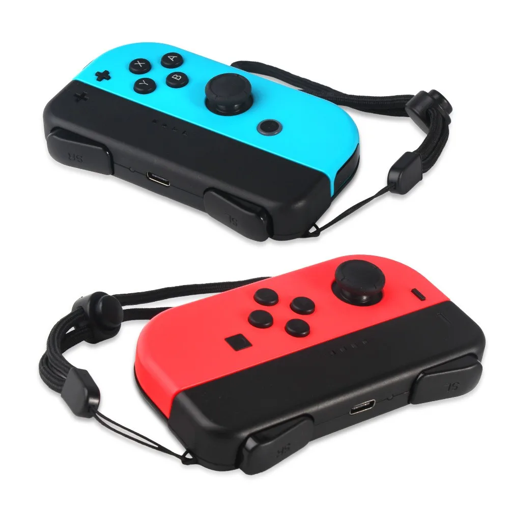 TNS-1729 スイッチ Joy-Con 用ミニグリップ 2個パック – 充電機能、LED