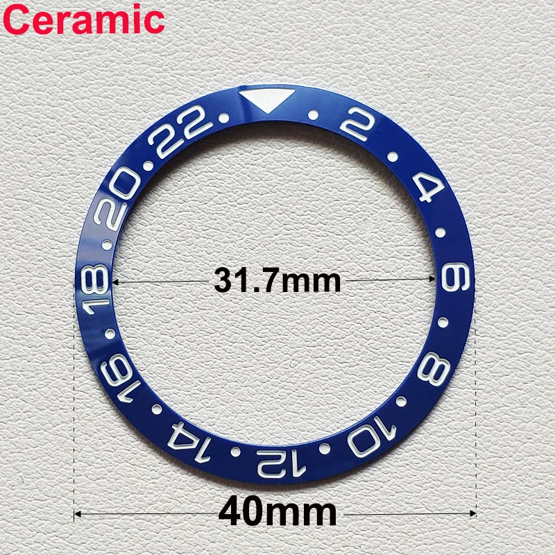 40mm * 31,7mm Keramik-Uhrenlünetteneinlage Passend für 42mm bis 44mm Taucher-GMT-Yacht-Sea-Dweller-Uhrengehäuse Uhrenring-Zubehör – Detail 21