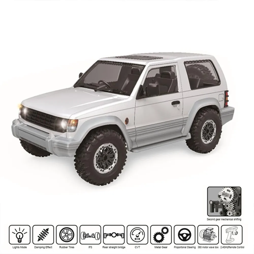 1/14 Toys Plastic Shell RTR Remote Control Crawler LDRC LD1297S 4x4 RC Off Road Car 2Speed Gearbox Metal Gears 380 Brushed Motor