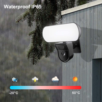 3MP Tuya Floodlight Camera WiFi Outdoor Waterproof 10W Garden Wall Lamp Security Protection Surveillance EU PLUG