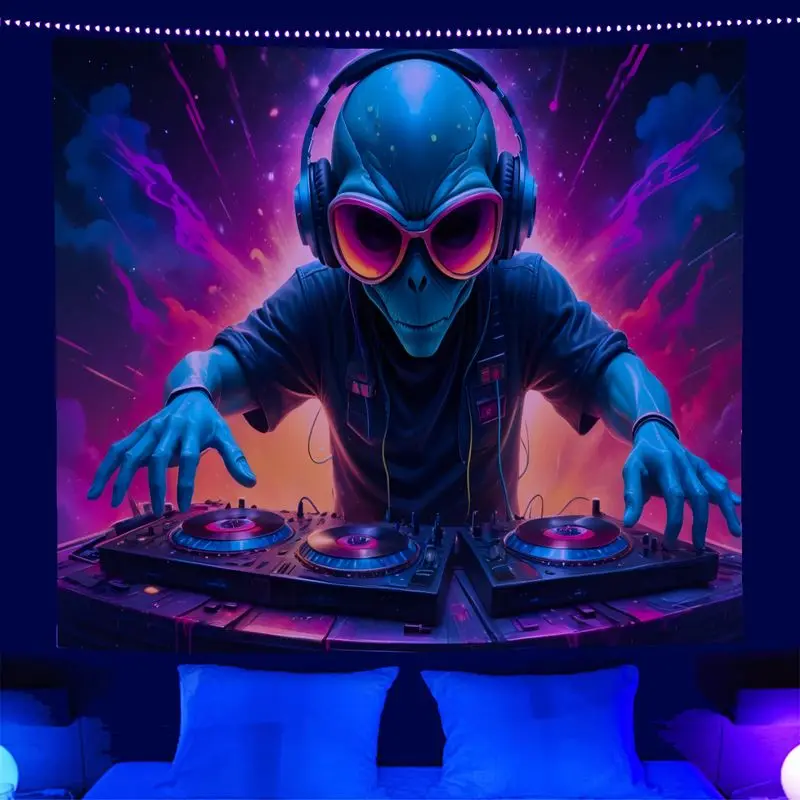 VIKAMADJ Alien Tapestry Wall Decoration Living Room Background Wall Room Decoration Home Decoration