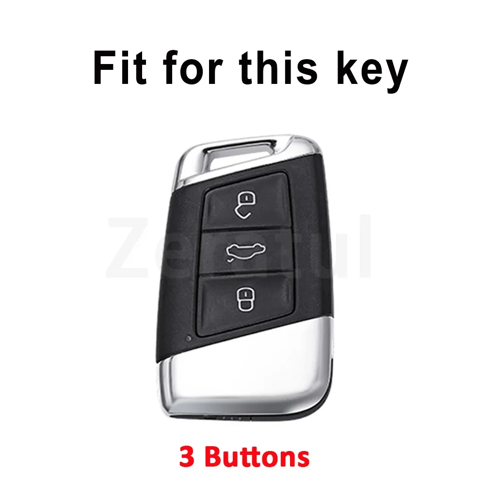 Remote Car Key Case Cover Holder TPU Leather for VW Volkswagen Magotan Passat B8 Skoda Superb Kodiaq A7 Accessories