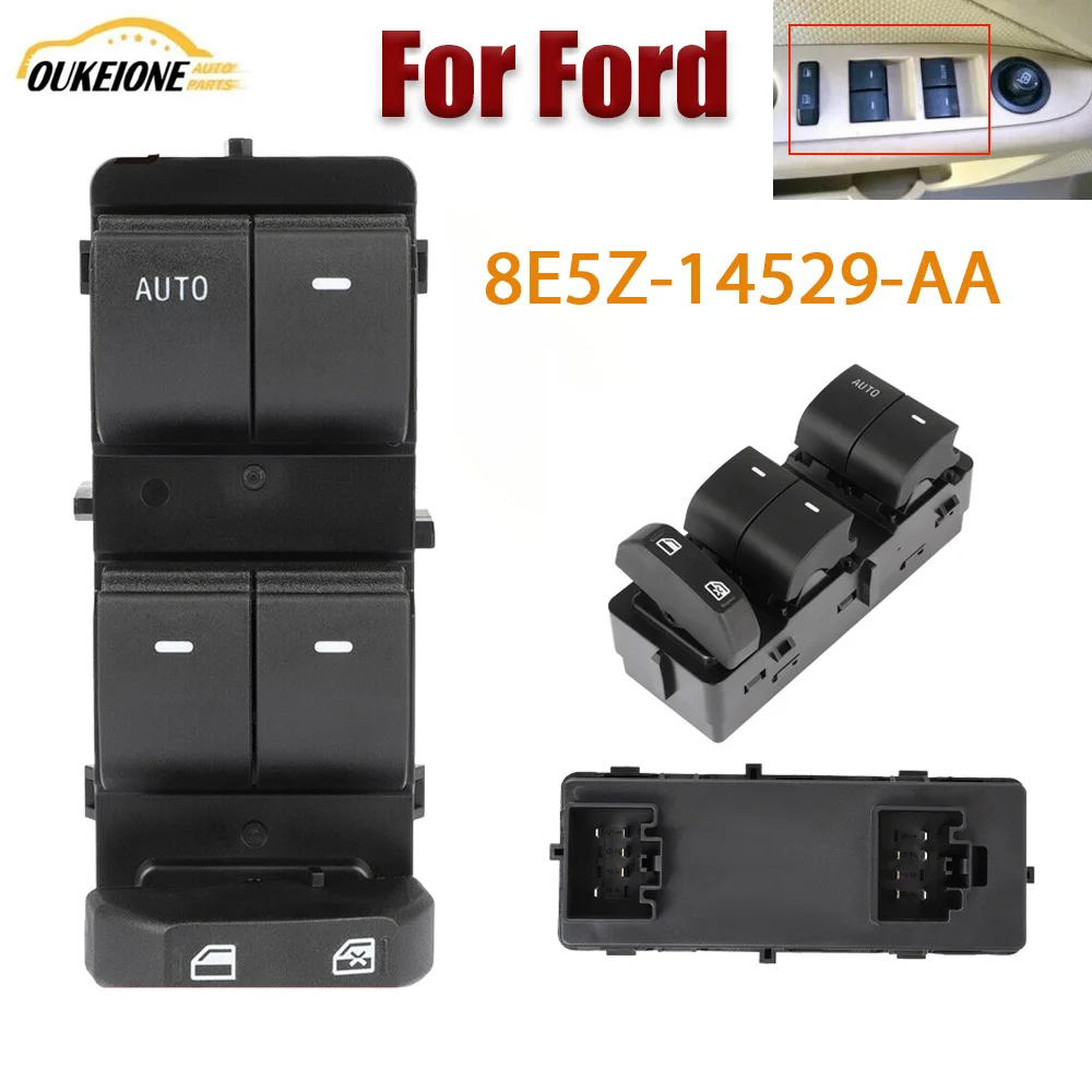 8E5Z-14529-AA 8E5Z14529AA for Ford Crown Victoria 2009 2010 2011 Front Left Power Master Power Window Control Switch Auto Parts