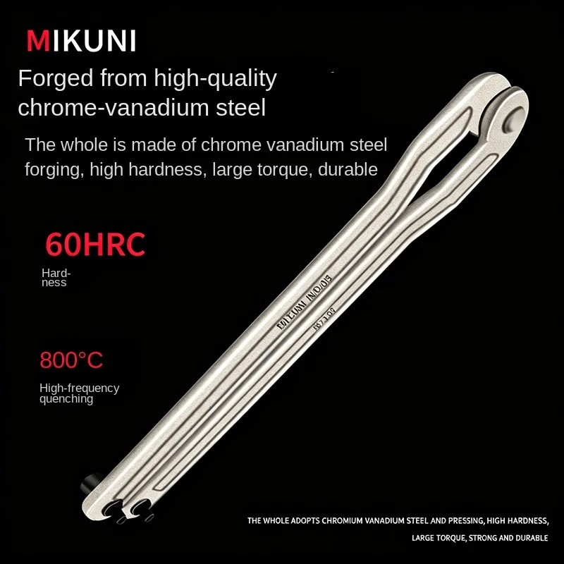 Adjustable Hook Crescent Double Pin Wrench For Angle Grinder Flange Electric Pick Oil Cap Cylinder Removal Repair Hand Tool