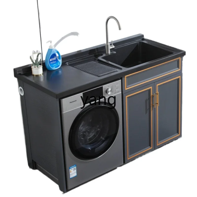 YJQ washing machine integrated drum significant other space aluminum laundry cabinet combination hand basin cabinet