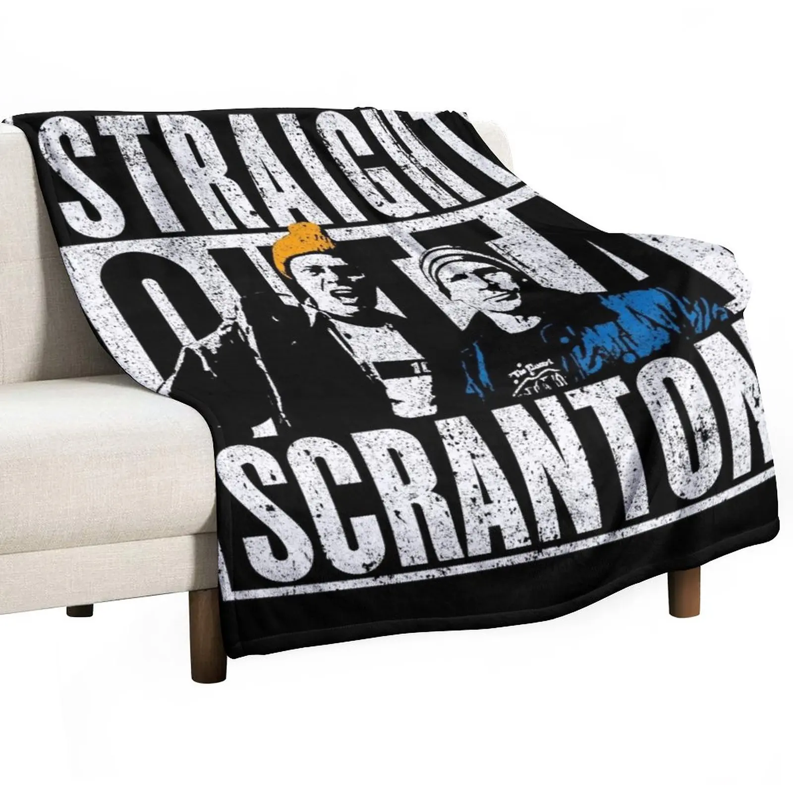 

Straight Outta Scranton - Lazy Scranton Throw Blanket Nap Blanket sofa bed Sleeping Bag Blanket