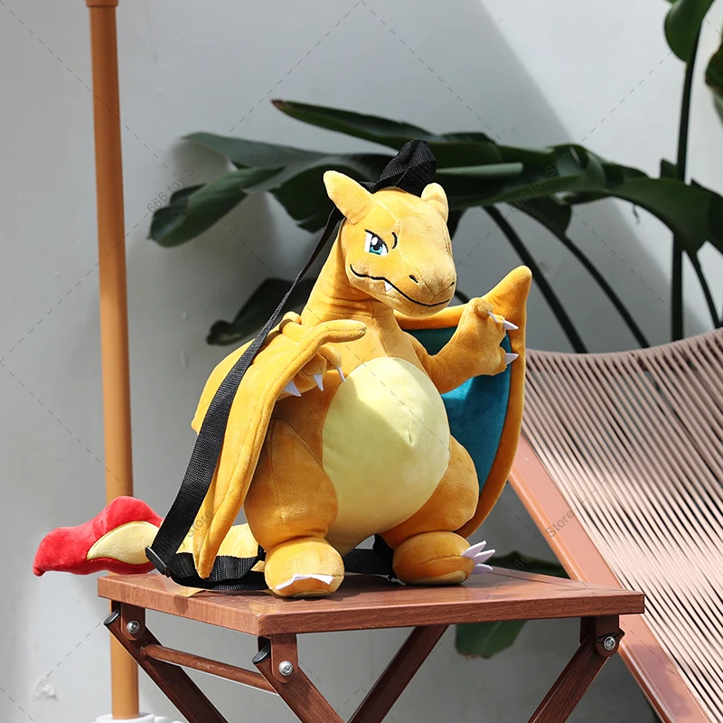 11 Styles Pokemon Plush Backpack Mimikyu Eevee Gengar Charizard Gyarados Psyduck Backpack Gifts for Children Adults