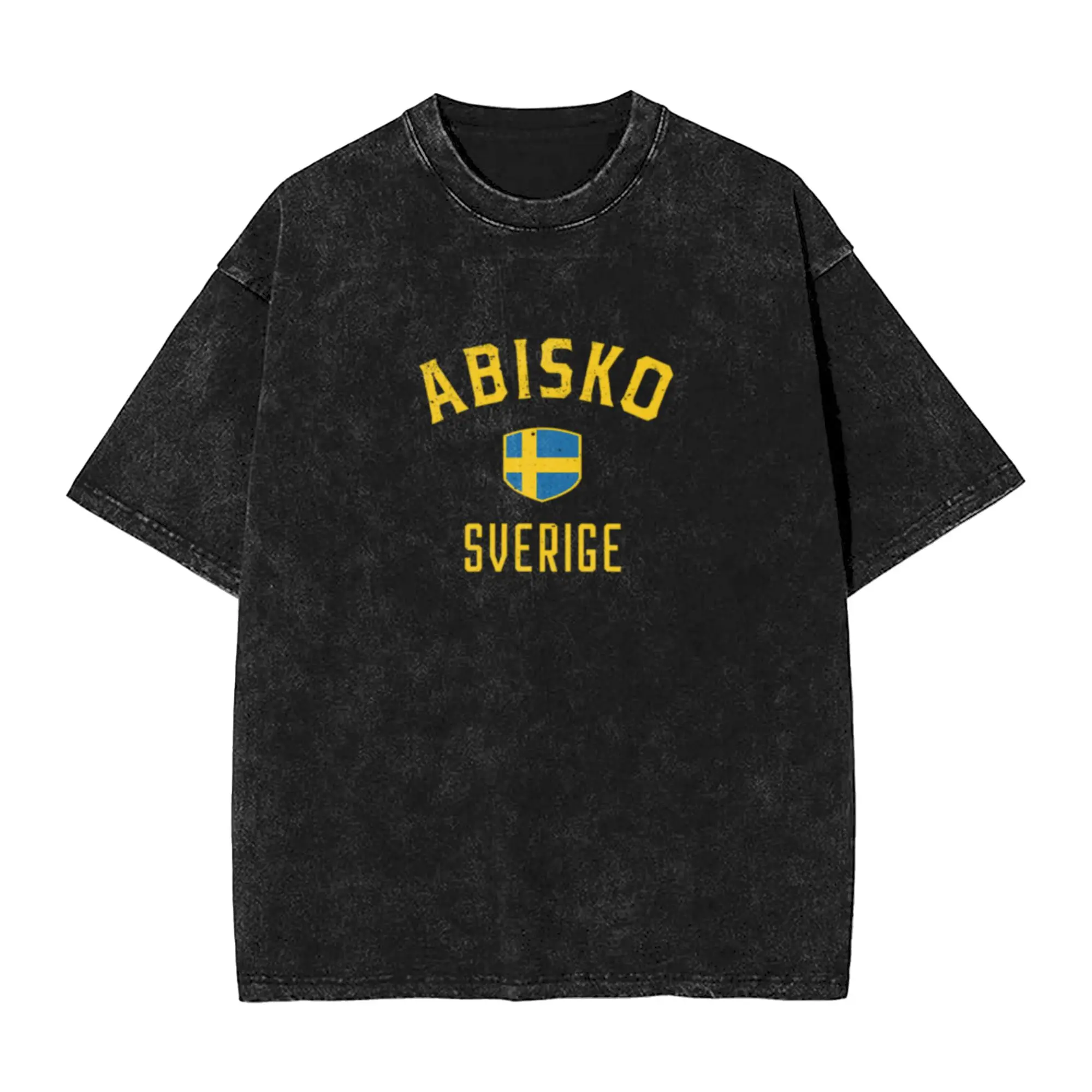 Abisko Sverige Sweden Unique Cool A T-Shirt Oversized Short Sleeve Men's Women's Cotton Tees Tops