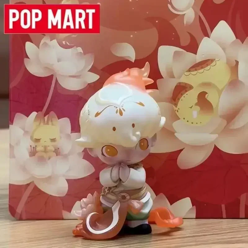 

POP MART Dimoo Flaming Lotus Anime Action Figure - Blind Box Mystery Surprise Collectible Desktop Ornament Toy Doll