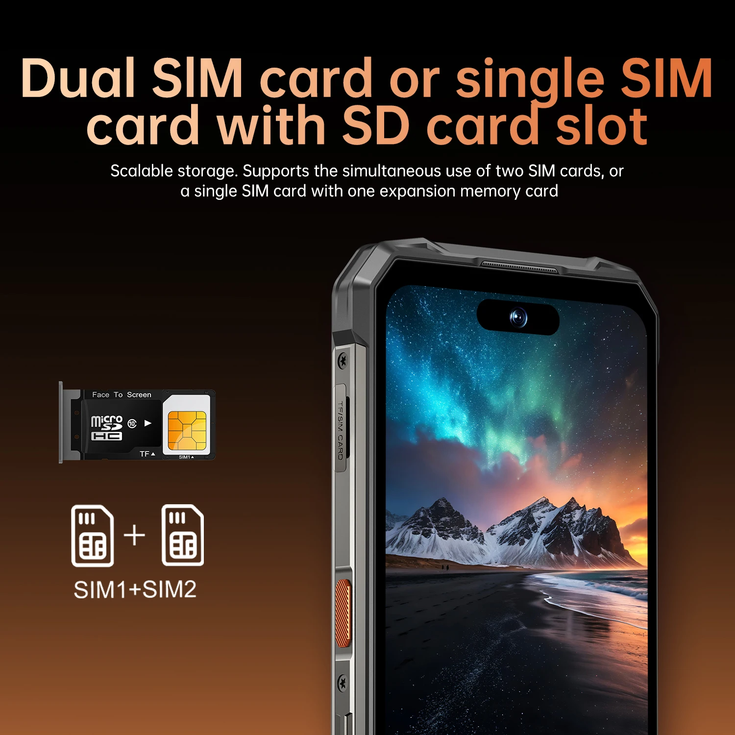 IVMI I17 PROMAX Telefone à prova d'água Durável 10000mAh Máximo 24GB + 256GB Câmera de visão noturna 7,2 polegadas NFC Smartp