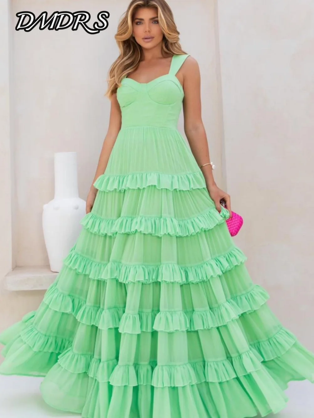 

Sexy One Shoulder Sleeve Evening Dress 2025 Charming Sequined A-line Party Gown Classic A-line Floor-Length Party Dresses فساتين
