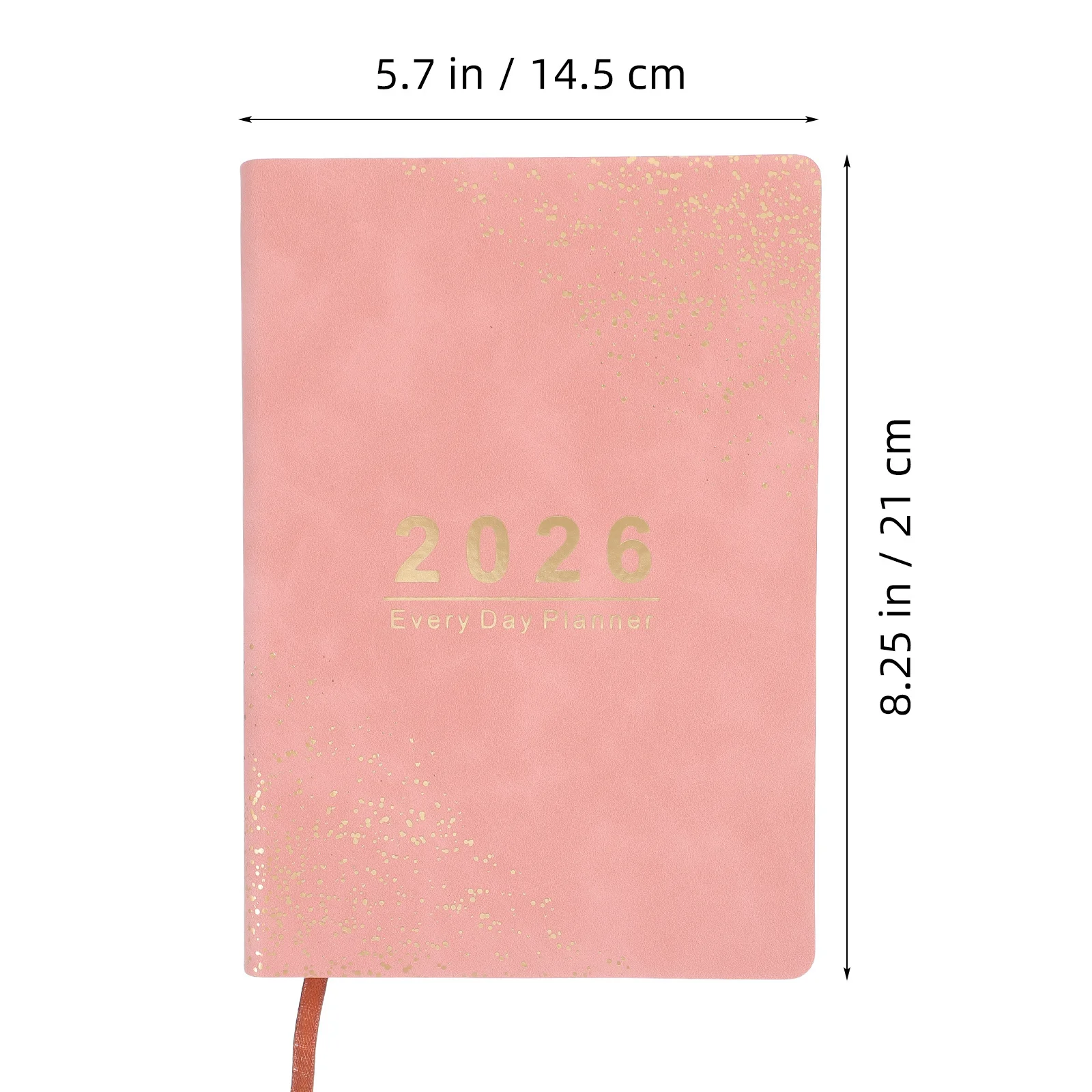 2026 데일리 플래너 A5 하드커버 월간 주간 오거나이저 북 학교 사무실 가정용 휴대용 일정표 저널 캘린더