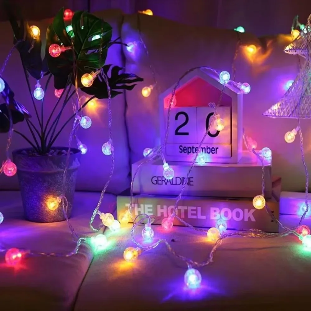 

New 1.5M Crystal Ball Lights 10LED AA Battery Powered LED String Lights Atmosphere Lights Fairy Lights Garlands