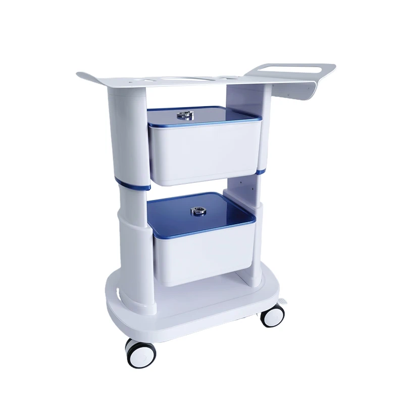 Professional korean discount portable beauty salon trolley four cabinets carts ems equipment trolley