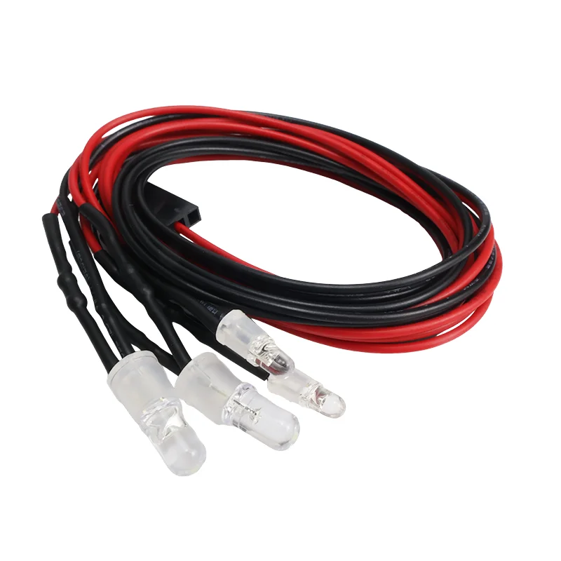 Nowy zestaw 1 szt. 2 / 4 / 6 / 8-calowe lampy przednie LED RC, reflektory nocne, diody LED 3/5 mm do modeli samochodów driftowych i crawlerów, do tuningu samochodów RC