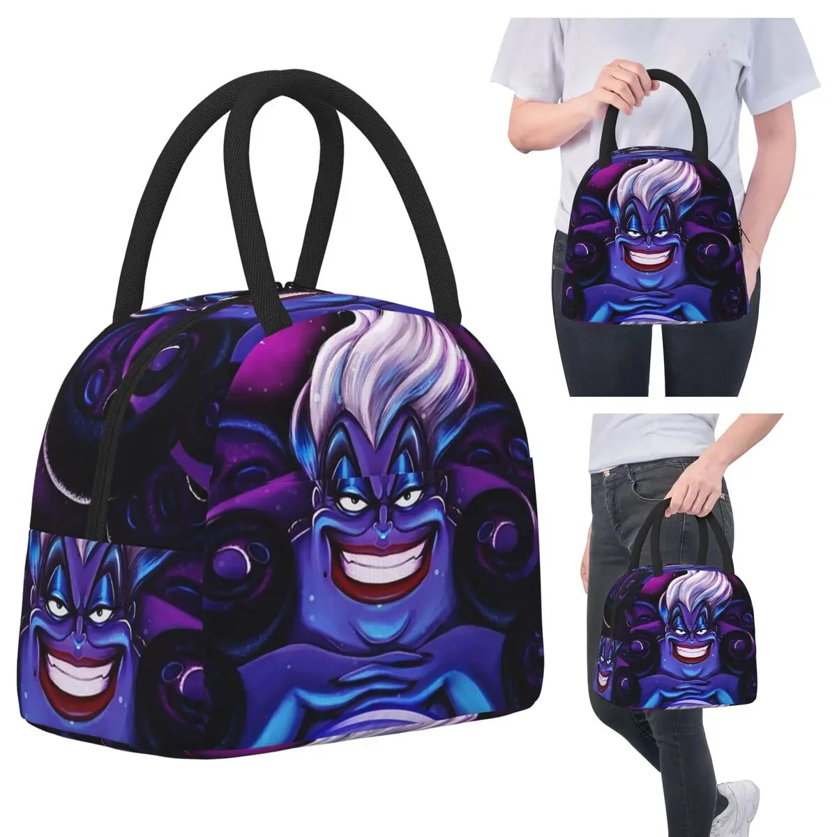 

Ursula The Witch Of The Seas Insulated Lunch Bag for Women Office Cooler Thermal Food Box Tote Leakproof Lunch Boxes Container