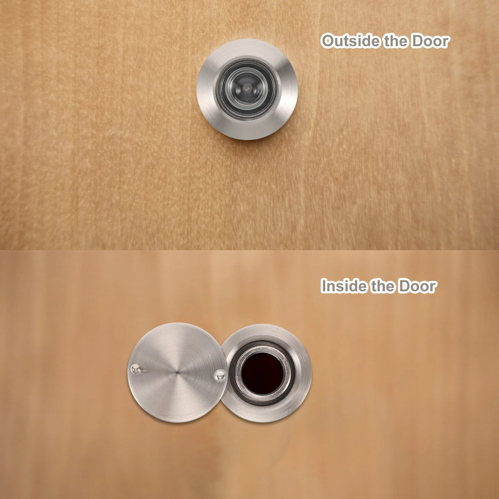 

Anti-Theft Door Viewer Kit High Definition Wide Angle Peephole For Front Door Security Zinc Alloy Metal Peephole