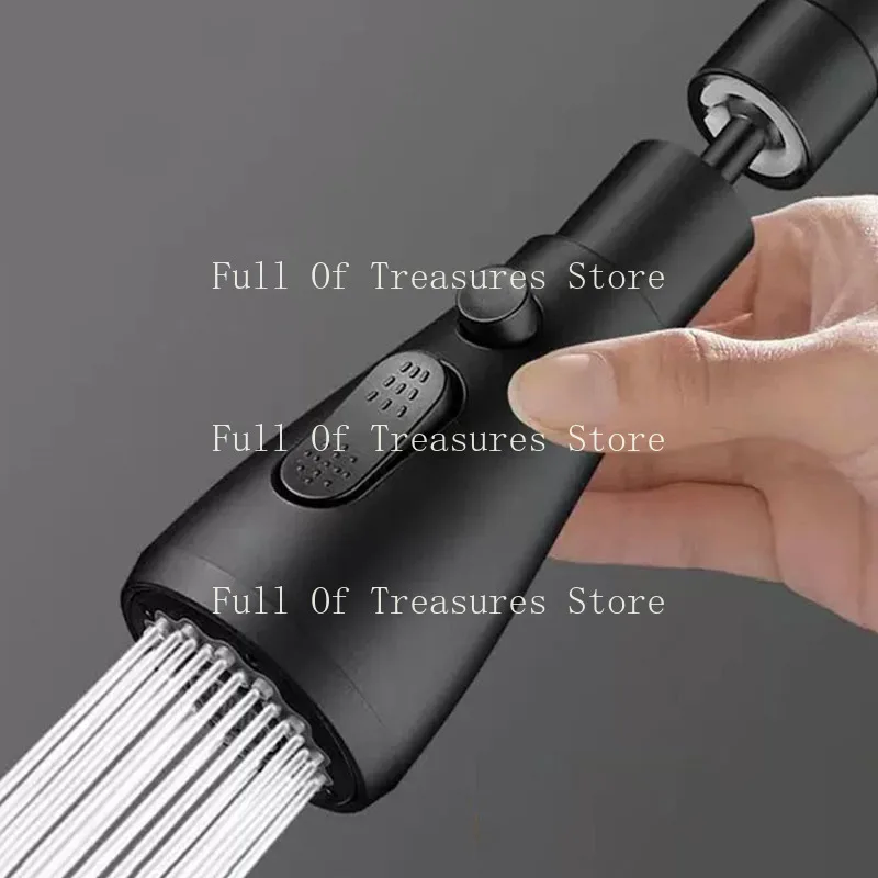 Kitchen Faucet Aerator 3 Modes Splash-Proof Bubbler Replaceable Water Tap Sink Mixer Tap Sprayer Head Filtered Water Tap