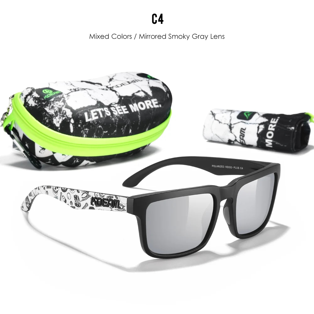 Kdeam große Herren Sonnenbrille polarisierte photo chrome Nachtsicht brille übergroße Sonnenbrille mit 154mm Breite kd332 plus