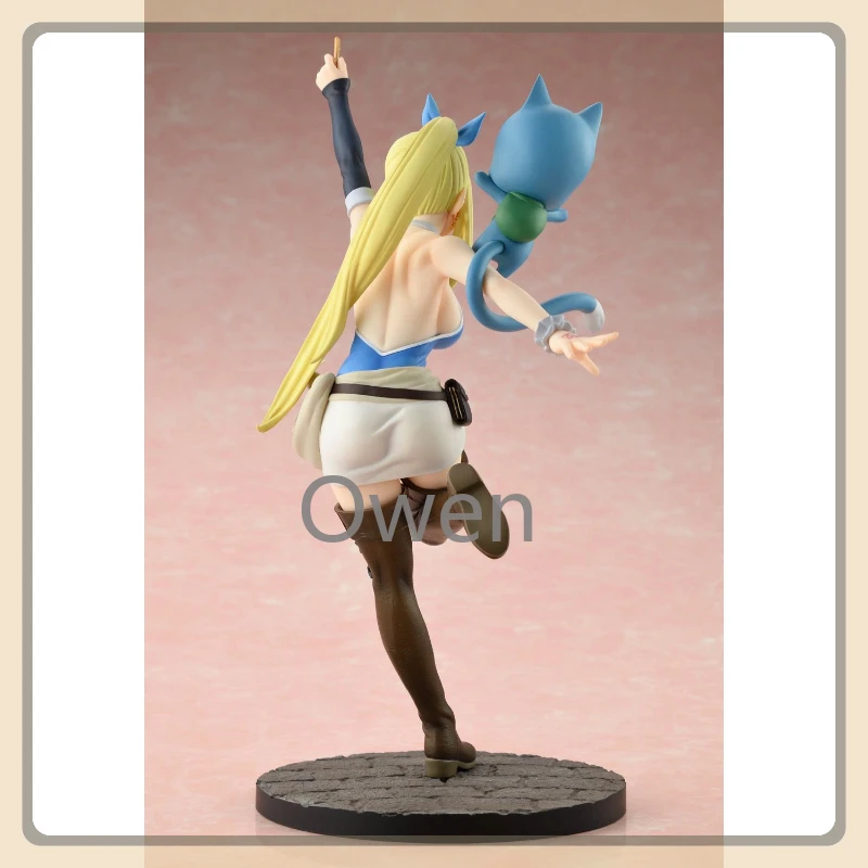 Genuine Original Anime FAIRY TAIL Lucy Heartfilia Figurine Wendy Marvell Action Figures PVC Model Collection Toys Birthday Gifts