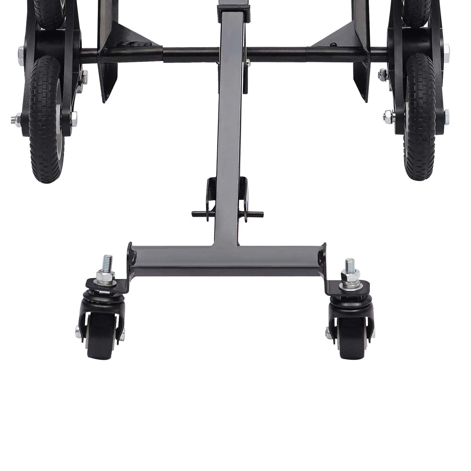 Carro de escalada de escaleras, carro plegable portátil con 8 ruedas, camión de mano escalador de escaleras con mango ajustable para tirar, pesado