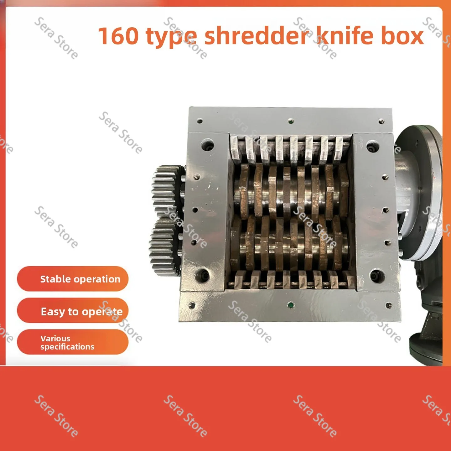 160 Type Shredder Single Dual Shaft Crusher for Plastic Kitchen Waste Metal Garbage Wood Small Shredder Machine 1 pcs