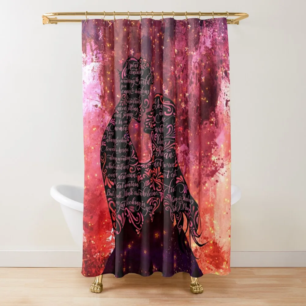

I spent centuries... Queen of Shadows Shower Curtain Shower Waterproof Bathroom Shower Set Curtain