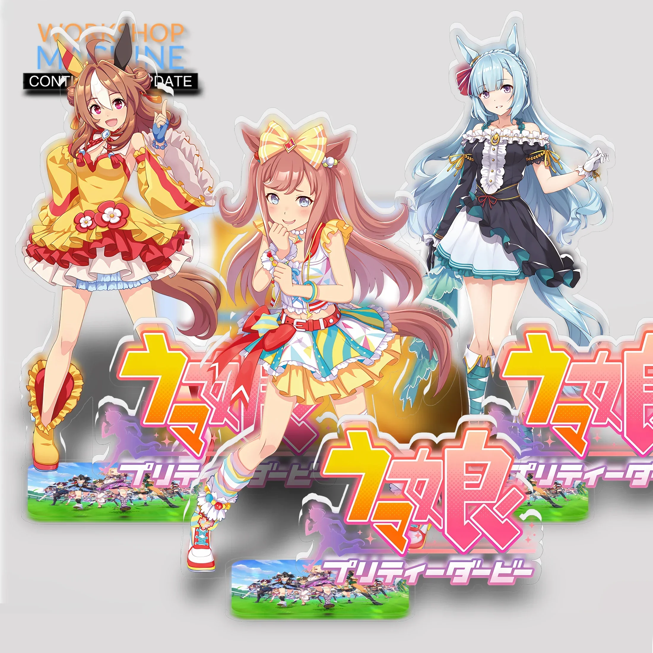 

Acrylic Display Stand Strong Durable Manufacturing Not Easy To Wear and Tear Room Decorations Desk Uma Musume Pretty Derby 3p