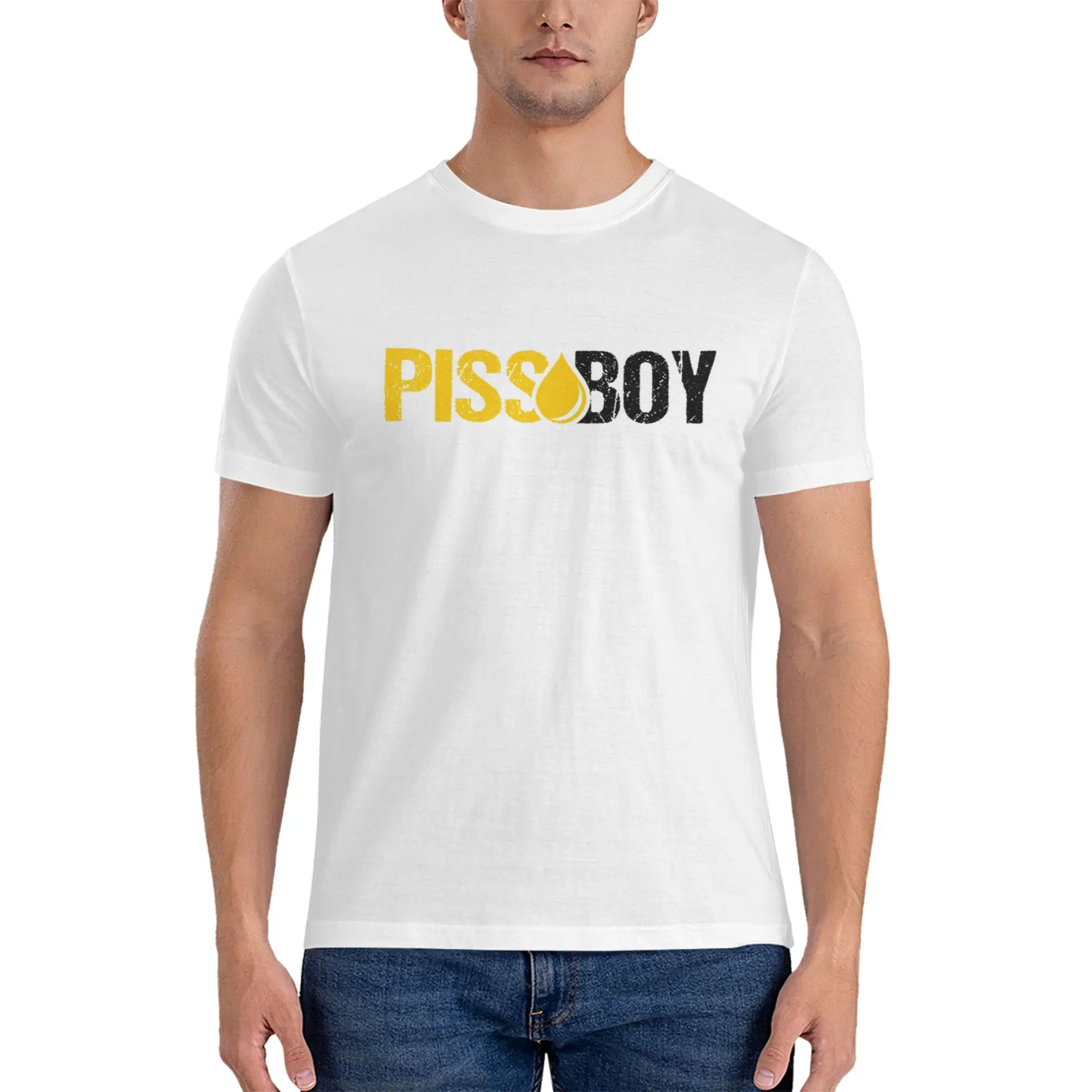 Piss Boy 100% Cotton T-Shirt Men's T Shirts Men Crew Neck Short Sleeve S-6XL