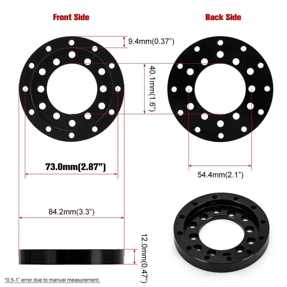 For Logitech G27 G25 Steering Wheel Racing Car Game Modification Steering Wheel Adapter Plate 70mm 73mm