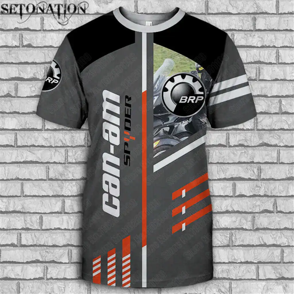 Racing Off-Road Motorcycle customize men women 3D print t-shirts Harajuku style tshirt streetwear summer tops