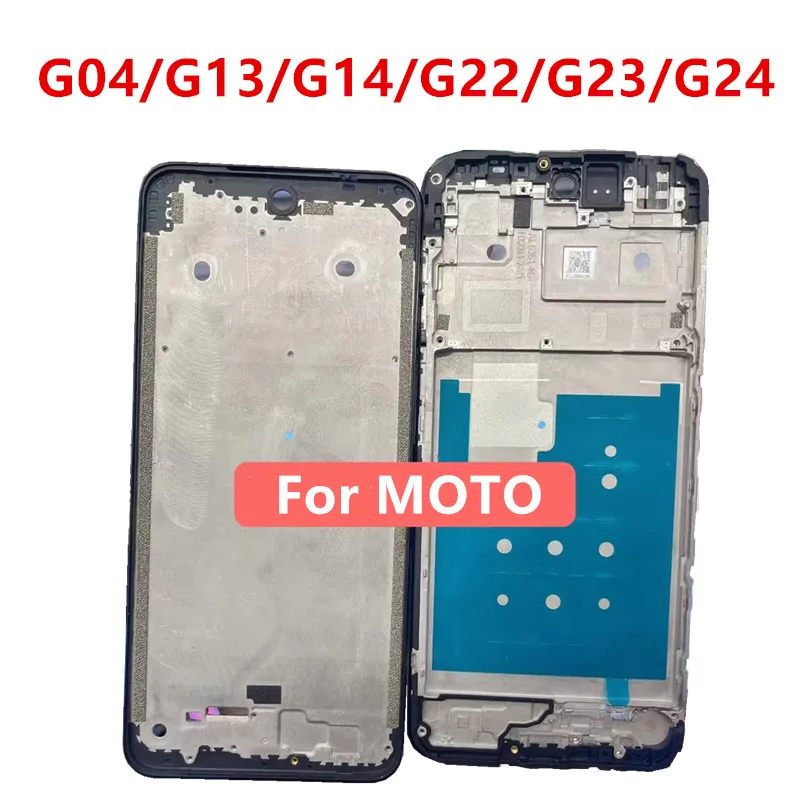 Front Frame For Motorola MOTO G04 G13 G14 G22 G23 G24 Middle Frame Plate Housing Board LCD Support Mid Bezel Replace Repair Part