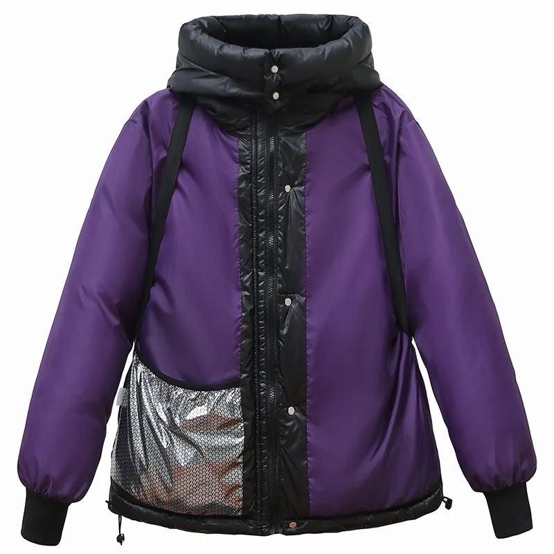 Damen neu in Oberbekleidung Damen bekleidung Kapuze Winter Daunen jacke Frauen Trend Mode kurze Parkas Daunen mäntel