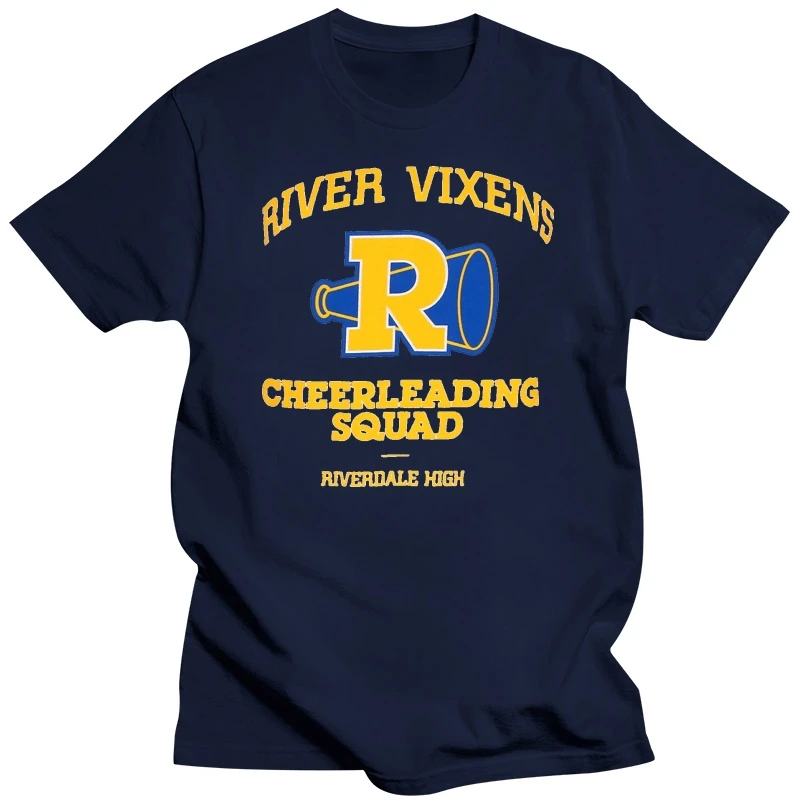 2025 new model male tee-shirt graphic t shirts OFFICIAL ARCHIE COMICS RIVERDALE RIVER VIXENS CHEERLEADING SQUAD WHITE T SHIRT