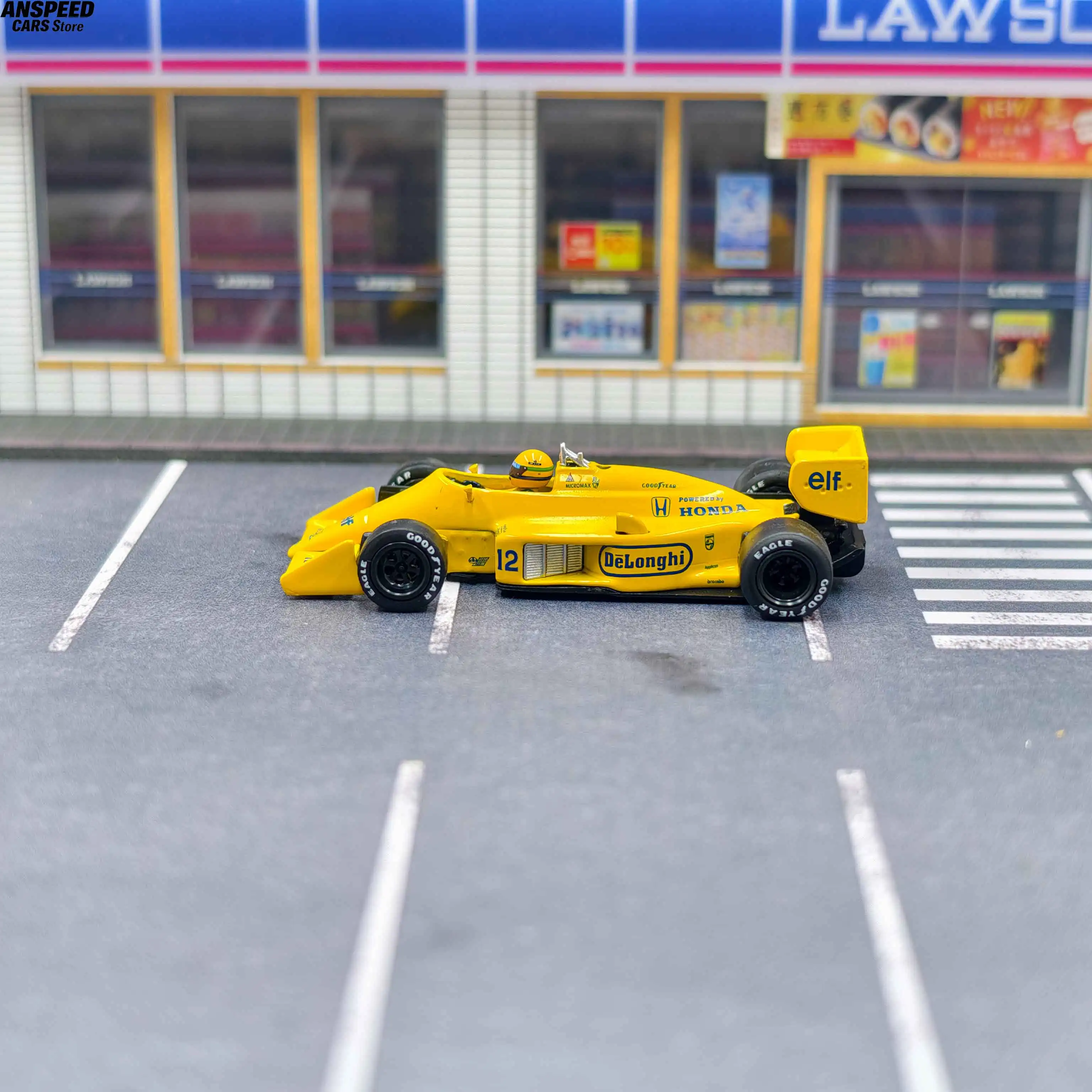 MINI GT 1:64 Lotus 99T #12 Ayrton Senna 1987 Monaco F1 Grand Prix Winner Diecast Collectible Model Car Limited Edition MGT01088. view 4