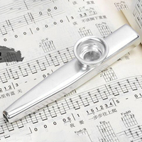Metal Kazoo Musical Woodwind Instrument Flute for Kids and Music Lovers Portable Durable Gift for Beginners