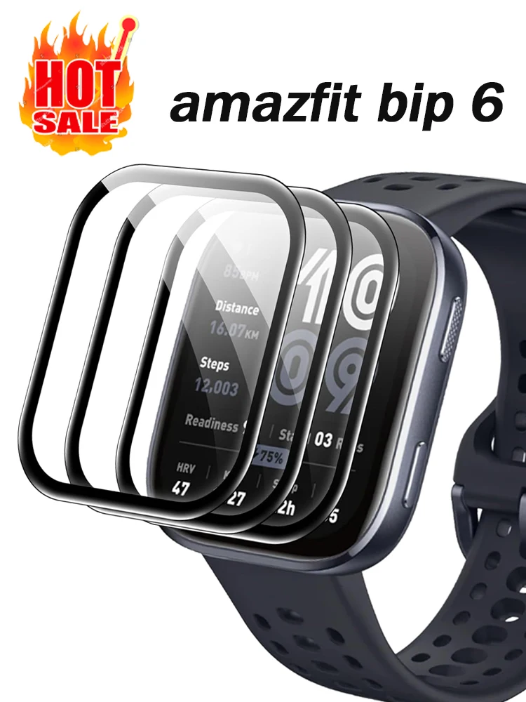 

Защитная пленка для экрана для Amazfit bip 6, чехол, аксессуары для умных часов, защита от царапин, 3D, полное покрытие flim amazfit bip6, защитная крышка