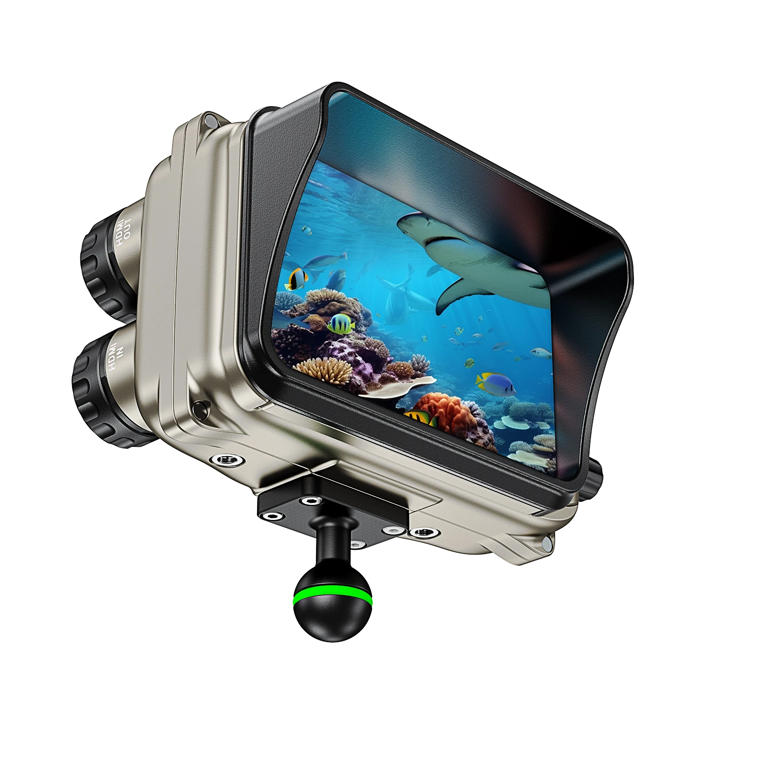 Sea frogsSF-J022026 latest monitor with built-in waterproof case and integrated inside