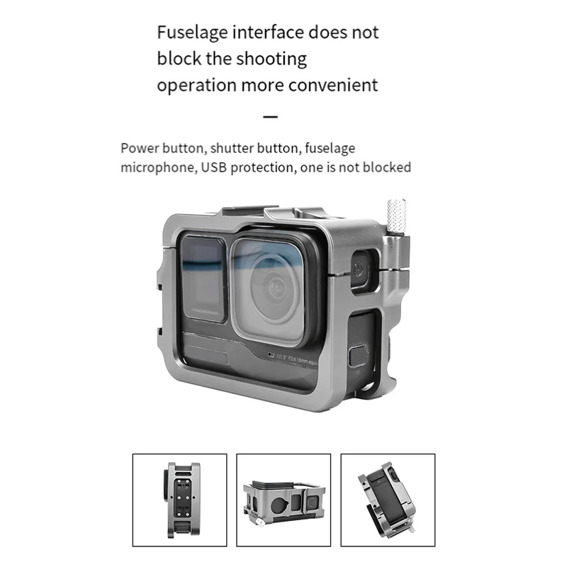 【Получшенные предложения】Клитка для камеры, защитный чехол для камеры от падения для Insta360 Ace/Ace Pro, чехол с рамкой, быстросъемный чехол с креплением