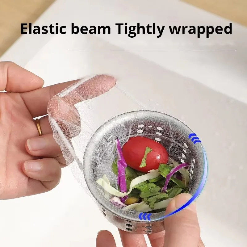 100pcs Sink Garbage Filter Sewer Kitchen Floor Drain Filter Sink Anti-Blocking Disposable Cleaning