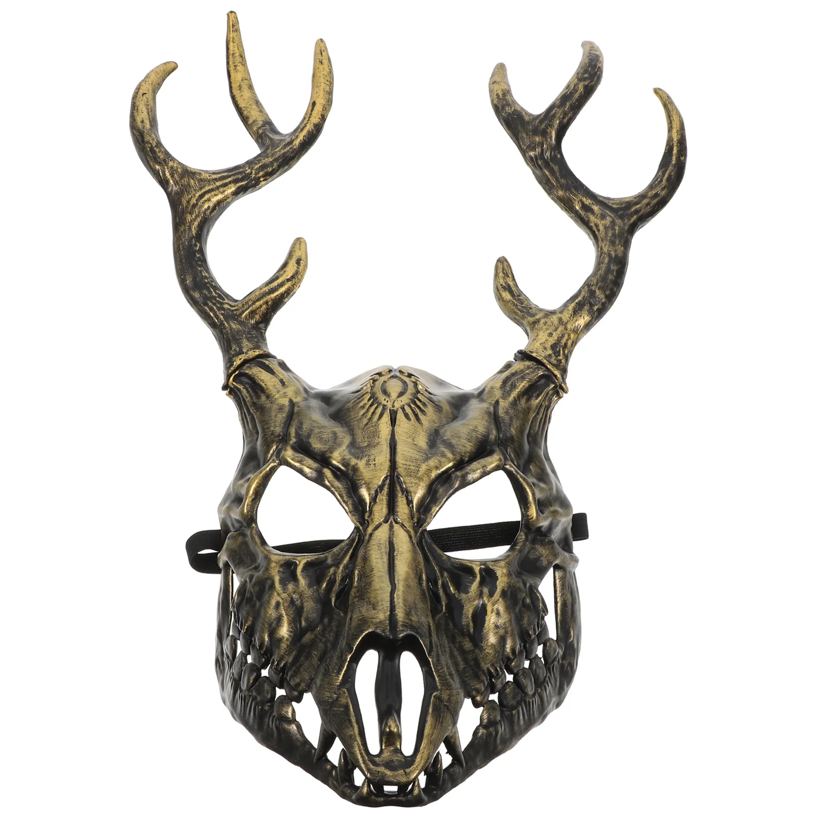 

Antler Mask Halloween Cosplay Mask Animal Mask Realistic Horned Mask For Masquerade Party Comfortable Deer Costume Mask Prop