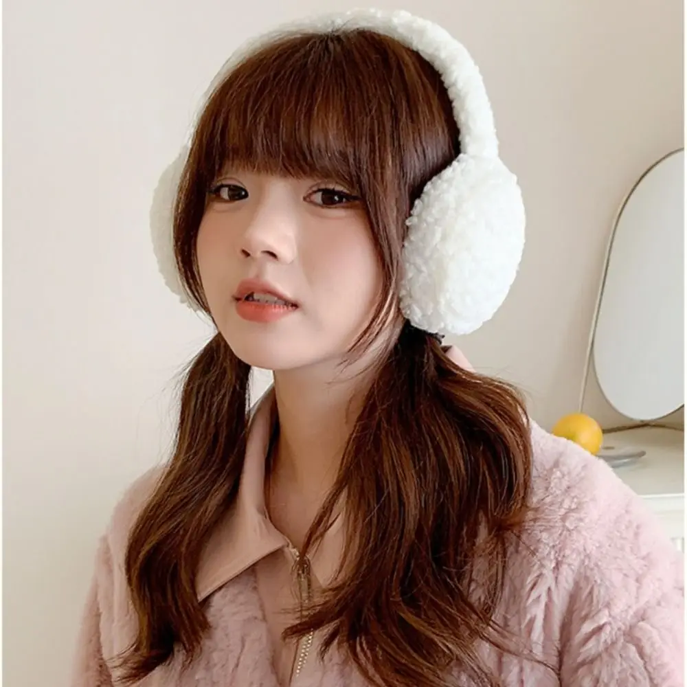 Fashion Versatile Winter Ear Muffs Folding Windproof Warm Winter Earmuffs Thickened Solid Color Ear Warmer Women Men