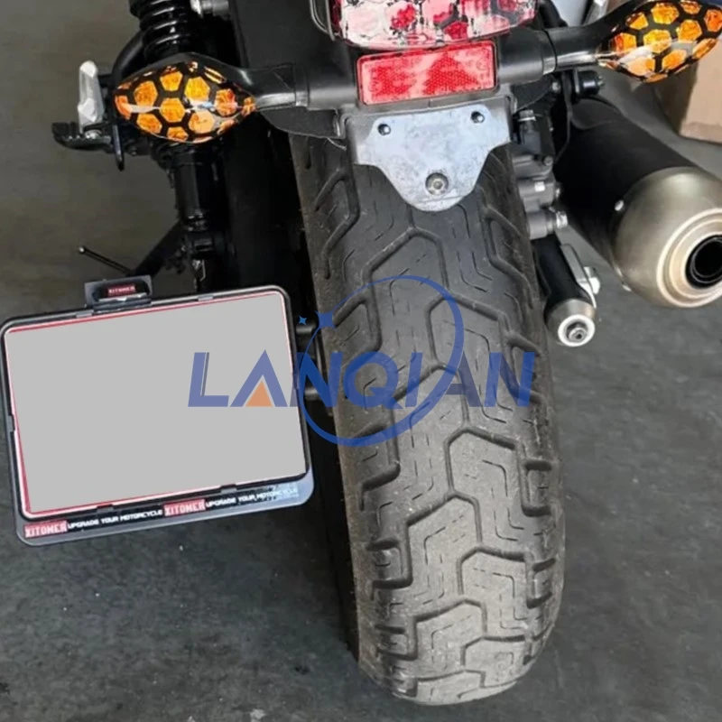 

Fit for Yamaha XV 535 Virago 1987-2003 XV 1100 Virago 1986-1999 Side Mount License Plate Holder Side Fender Eliminator