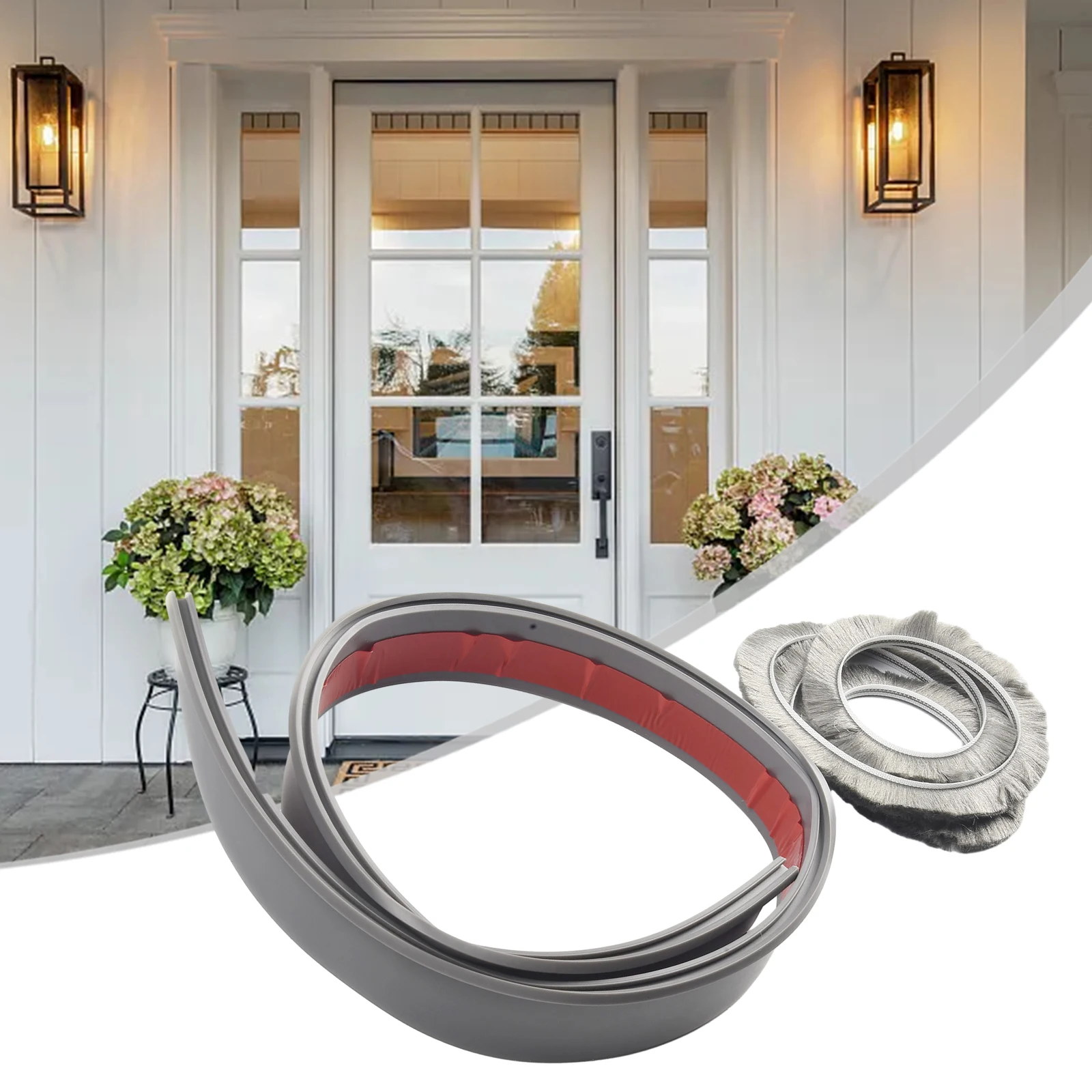 100CM Door Bottom Brush Seal Strip Insectproof Soundproof Door Bottom Seal Strip Door Sweep Seals Soft Brush Home Hardware