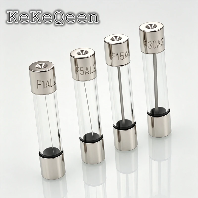 100PCS NEW 250V 6*30 0.5A 1A 2A 3A 4A 5A 6A 7A 8A 10A 12A 15A 20A 25A 30A 6*30mm Fast Blow Glass Fuses Insurance Tube Original