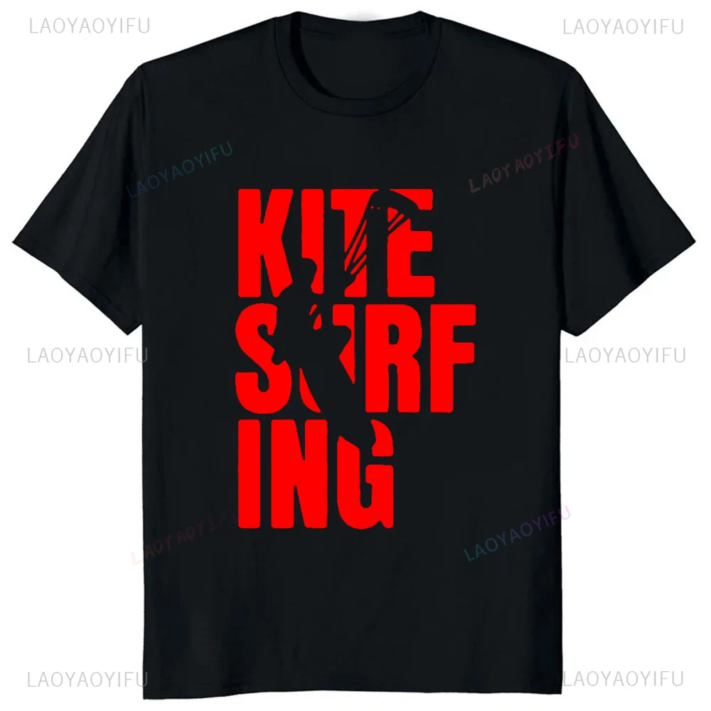 New Arrival Kitesurfing Boarding Surfinger Streetwear Harajuku T-shirt Short Sleeve Hip Hop Casual Fashion Comfort Man Tshirt