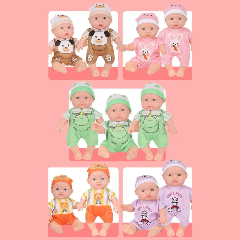G2TE Interactive Reborns realistische weiche Vinyls Säuglingspuppe mit Kleidung für Kinder